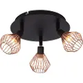 Brilliant Dalma 21034/76 Loft-spotlights Halogen G9 99 W Sort, Kobber