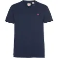 Levi's for man. 85641-0002 Blue V-neck T-shirt (XXL), Casual, Cotton, Short sleeve