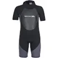 Trespass Scuba 3 Mm Junior Kortarmet Neoprendrakt Med Ryggglidelås