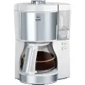 Melitta 6766588, Kaffebrygger (drypp), Malt kaffe, 1080 W, Sølv, Hvit