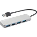 Sandberg 4-Port USB 3.0 Hub USB-hub - USB 3.0 - 4 porter - Sølv