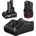 Bosch 1600A01NC9, Batteri- og ladersett, Lithium-Ion (Li-Ion), 4 Ah, 12 V, Bosch, Sort, Blå, Rød