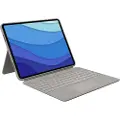 Logitech Combo Touch - keyboard and folio case - with trackpad - QWERTY - UK - sand - Tastatur & Foliosett - Engelsk (Storbritannia) - Grå