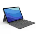 Logitech Combo Touch tablet with keyboard for iPad Pro 11'' (1/2/3rd gen.) - Tastatur & Foliosett - Nordisk - Grå