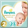 Pampers Premium Care 2 bleier, 4-8 kg, 23 stk.