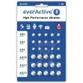 EverActive Mini alkaline batteries everActive 10 x G3/LR41, 5 x G4/LR626, 5 x G10/LR1130, 10 x G13/LR1154 set of 30 pieces