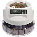 Safescan 1250 - Myntteller / sorterer - EUR - hvit