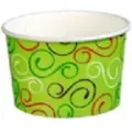 Multi Isbæger 230/260 ml 8 oz Ø96x60 mm Pap Green twiddle,50 stk/ps - (50 stk.)