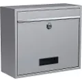 Basi BK 900, Veggmontert postkasse, Rustfritt stål, Rustfritt stål, Vertikal, Nøkkel, 1 stykker