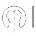 Toolcraft 138511 Låseskiver Indvendig diameter: 1.9 mm DIN 6799 Fjederstål 500 stk