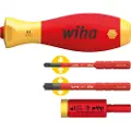 Wiha easyTorque elektriske momentadaptere med slimVario holder og slimBit SL/PZ 4-stk. i blisterpakning 29701280S4 41478