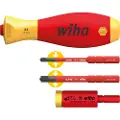 Wiha easyTorque elektriske momentadaptere med slimVario holder og slimBit SL/PZ 4-stk. i blisterpakning 29701200S4 41477