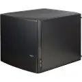 Fractal Design Node 804 - Tower - mikro ATX - sidepanel med vindu - ingen strømforsyning - børstet aluminiumssvart - USB/lyd