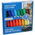 24hShop Akrylfarge i tub - 18-pakk