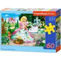 Castorland Princess with Swan 60 pcs, 60 stykker, Tegneserier, 5 år