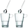 Leonardo LeonardoKaffesett Senso - Kaffekopp og skje x2 - Latte MacchiatoTransparentKopper & krusFra Homeroom