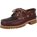 Timberland for man. TB0500096481 Nautical Authentics 3 Eye Classic Lug burgundy (44.5 W), Leather, Flat, Laces, Casual, Maroon