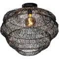 QAZQA Oriental taklampe sort 45 cm - Vadi