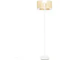 QAZQA Oriental gulvlampe hvit med rotting 40 cm - Akira