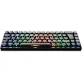 Deltaco GAMING DK440R Wireless Keyboard (DE) - Gamingtastatur - Tysk - Svart
