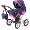 Bayer City Star dyp barnevogn rosa + marineblå 13654