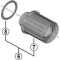 Shimano Fh-rs770 Freehub-kropp