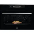 Electrolux KVBAS21WX, Liten, 43 l, 30 - 230 °C, Defrost, Pizza, Damp, Sort, Rustfritt stål