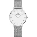 Daniel Wellington Classic Petite Sterling - Armbåndsur - kvarts - analog - sølv - eggeskallhvit