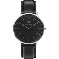 Daniel Wellington Classic Black Sheffield - Armbåndsur - kvarts - analog - sølv - svart