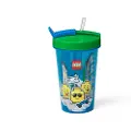 LEGO TUMBLER WITH STRAW ICONIC BOY