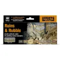 Wittmax Model Air set Ruins & Rubble 8x17ml effects