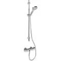 BLUE LABEL Termostatarmatur inkl. 90 cm håndbrusesæt med 3 stråletyper samt 1500 mm bruseslange - krom