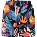 Urban Classics Aop Viscose Resort Shorts Med Høy Midje