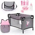 Reig Musicales Set Care Rosa/grå Babydukke 11 Stykker