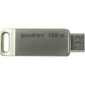 Goodram USB-minnepinne 128 GB USB 3.2 Gen 1 USB / USB C OTG ODA3 - Sølv