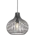 QAZQA Moderne pendellampe sort 38 cm - Saffira
