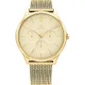 Tommy Hilfiger for woman. 1782458 Yellow Pvd Analogue Clock (OSFA), Casual, Bracelet, Stainless steel