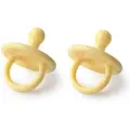 Filibabba Silicone pacifier 2-pack - Pale banana