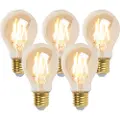 LUEDD Sett med 5 E27 dimmbare LED-pærer Goldline 5W 380lm 2200K