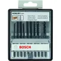 Bosch Robust Line Wood Expert - Bladsett for stikksag - for tre, løvtre - 10 deler - T-skaft
