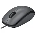Logitech M100 Optical Mouse - Black - Mus - Optisk - 3 knapper - Svart