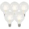 LUEDD Sett med 5 dimmbare LED-pærer E27 G95 5W 470lm 2700K