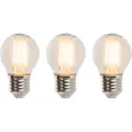 LUEDD Sett med 3 E27 dimmbare LED-kulepærer P45 5W 470lm 2700K