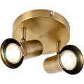 QAZQA Takspot bronse rund tiltbar og roterbar - Karin 2