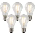 LUEDD Sett med 5 E27 LED-pærer klar 3W 250lm 2200K