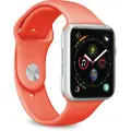 Puro ICON - Klokkestropp for smart armbåndsur - størrelse S/M og M/L - Korall - for Apple Watch Hermès Series 9, SE 3, Series 10, Series 11, Series 8, Series 9