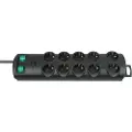 Brennenstuhl Primera-Line - Flerkoplingslist - utgangskontakter: 10 - 2 m kabel - svart