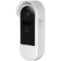 Deltaco SMART HOME WiFi dørklokke med kamera, IP65 værbestandig, hvit/sort