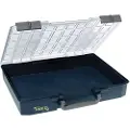 Raaco CarryLite 80, Verktøy boks, Polykarbonat (PC), Polypropylen, Blå, Gjennomsiktig, 13 kg, Hengsel, 413 mm