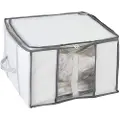 Wenko Soft Box S, Myk klesoppbevaringsbag, Gjennomsiktig, Hvit, Polyethylen, Polypropylen (PP), Glidelås, 40 cm, 25 cm
